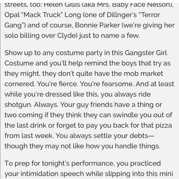 Women’s Gangster/Mob Boss Halloween Costume - Size XS - Picture 12 of 13